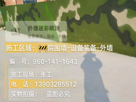 南平 迷彩漆喷涂价格（按平方米计费）